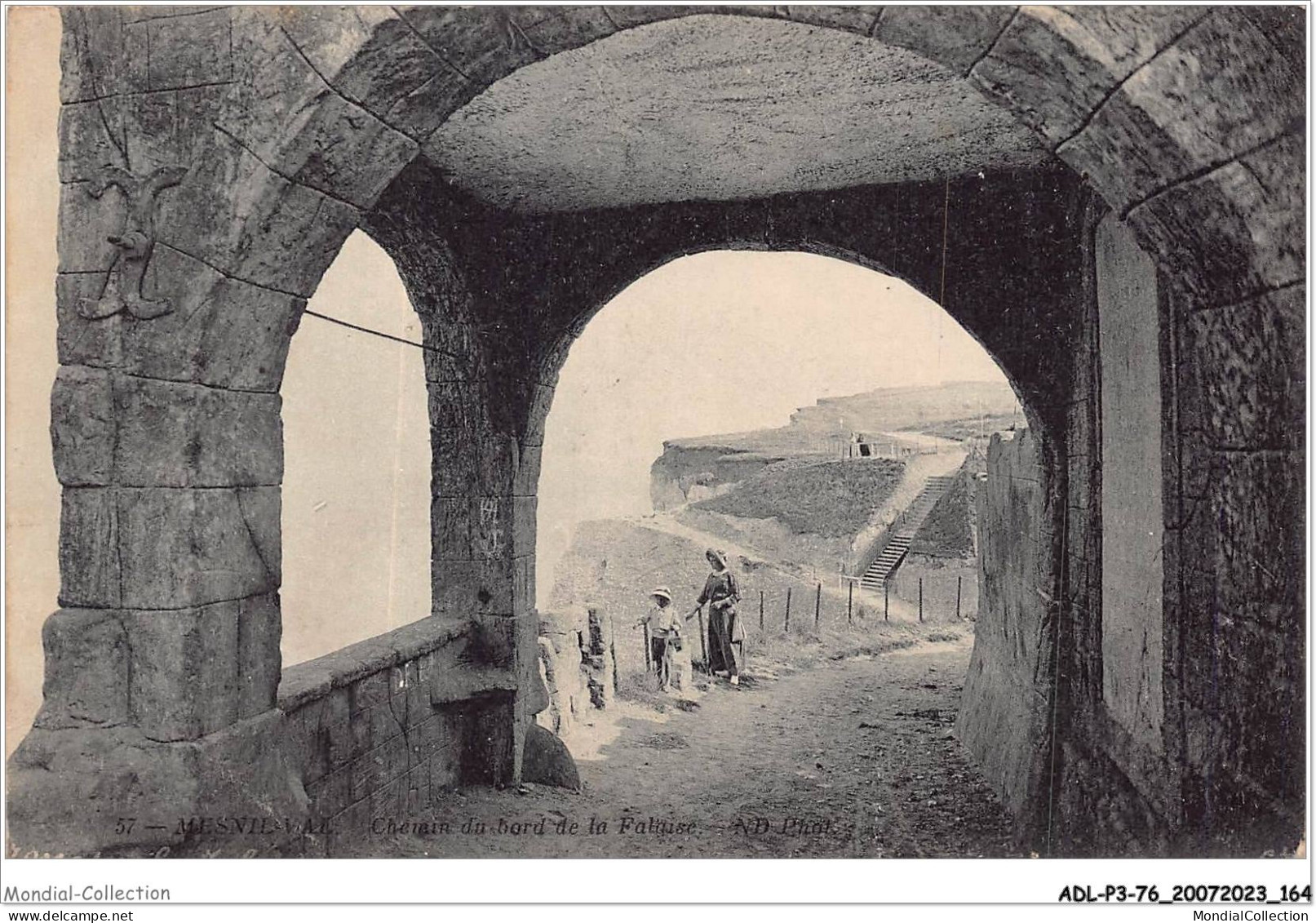 ADLP3-76-0275 - MESNIL-VAL - Chemin Du Bord De La Falaise  - Mesnil-Val