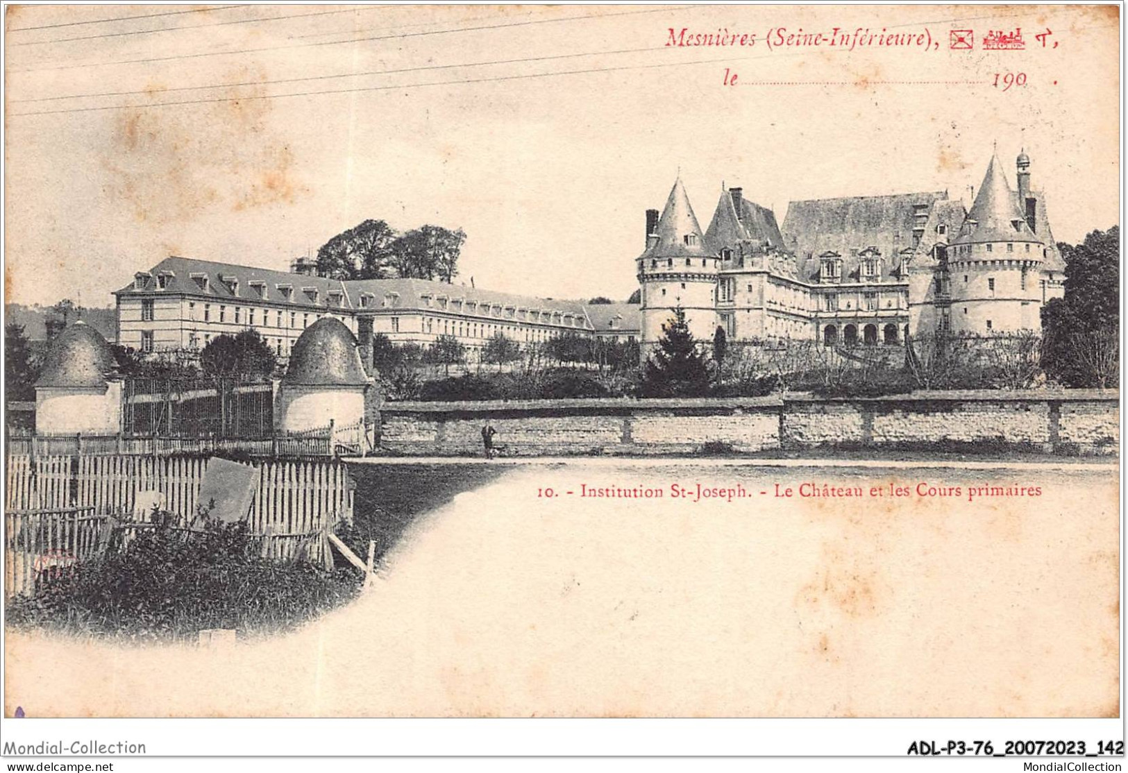 ADLP3-76-0264 - MESNIERES - Seine-inférieur - Institution St-joseph - Le Château Et Les Cours Primaires - Mesnières-en-Bray