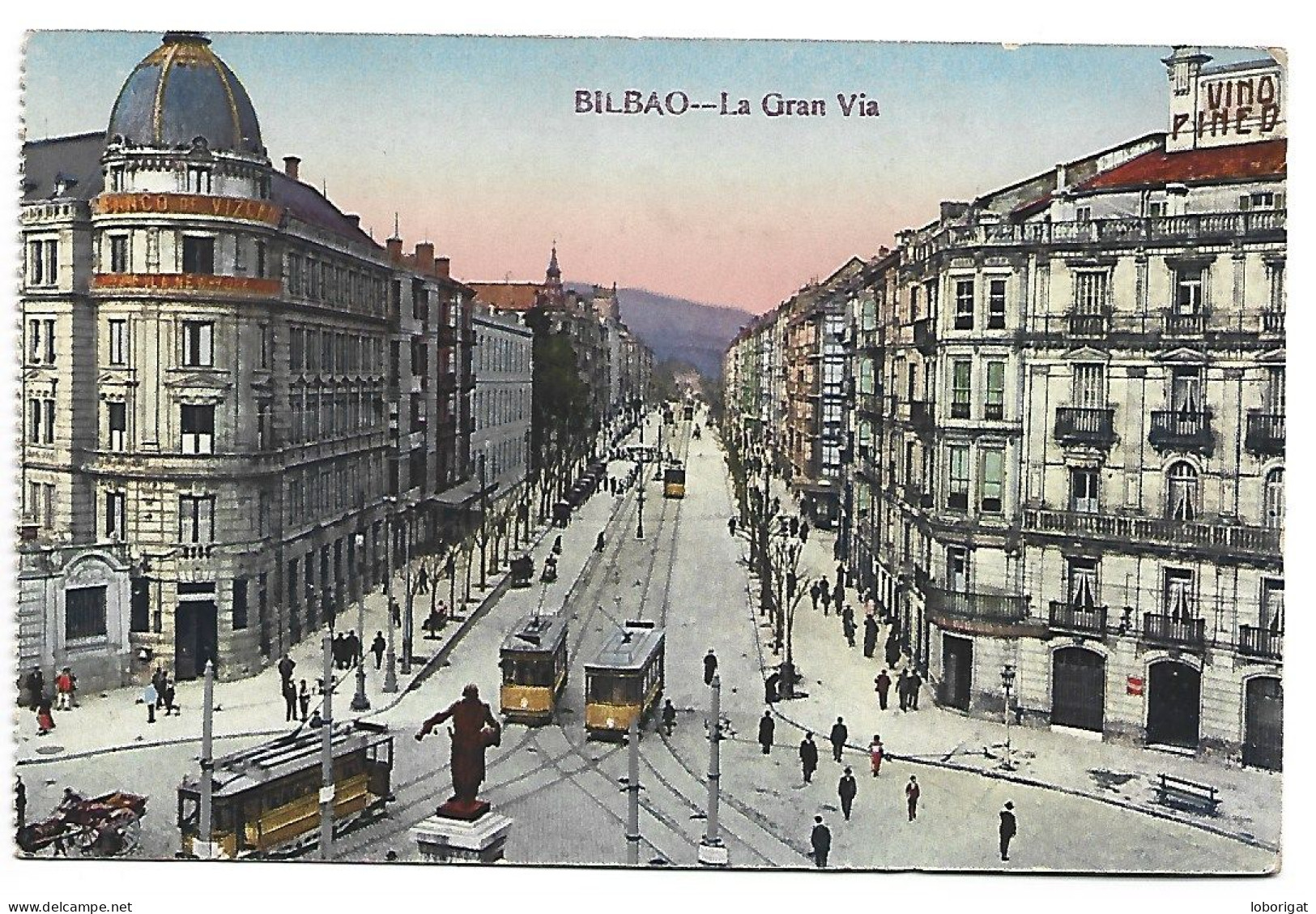 MONUMENTO A LOPEZ DE HARO Y GRAN VIA.- BILBAO - ( BIZKAIA ) - Monuments