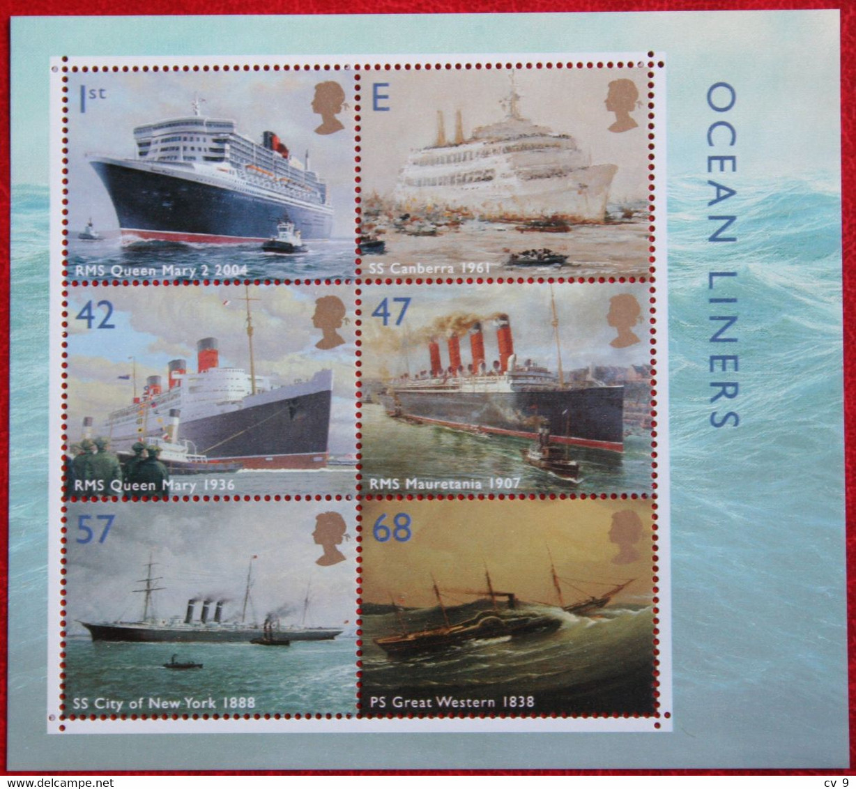 Ocean Liners Boat Ship Shiff (Mi 2210-2215 Block 19) 2004 POSTFRIS MNH ** ENGLAND GRANDE-BRETAGNE GB GREAT BRITAIN - Unused Stamps