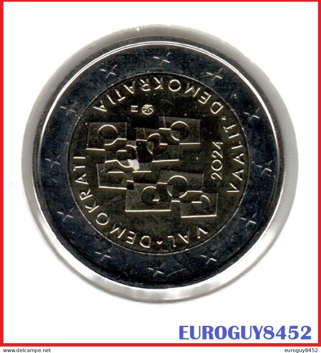 FINLAND - 2 € COM. 2024 UNC - VERKIEZINGEN EN DEMOCRATIE - Finlandia