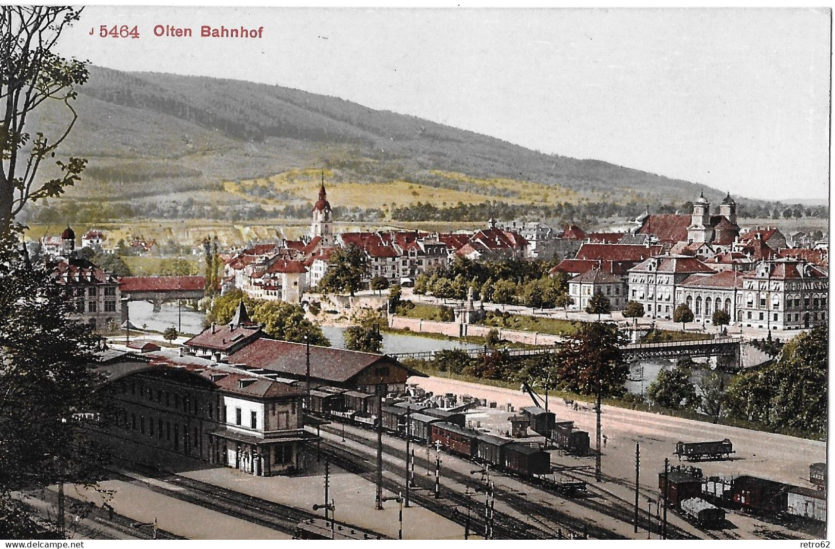 OLTEN ► Bahnhofareal Mit Stehenden Güterzügen, Ca.1915 - Olten