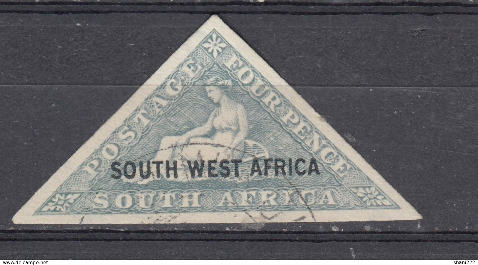 South West Africa - 1927 - 4 D. Vf Used (e-711) - Südwestafrika (1923-1990)