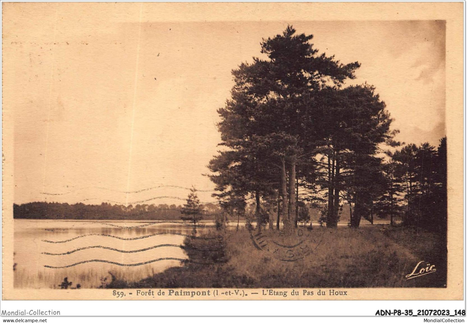 ADNP8-35-0729 - FORET DE PAINPONT - L'etang Du Pas Du Houx  - Paimpont