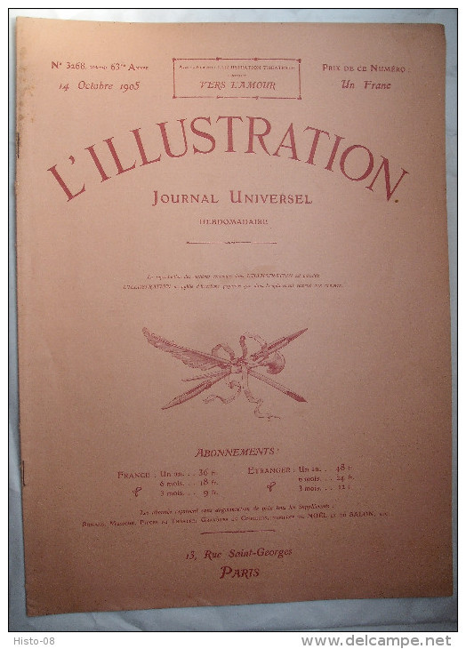 L'ILLUSTRATION : 1905 : LE "CHATHAM ..TOKIO .. STROMBOLI & VESUVE .GENERAL KONDRATENKO . ACTUALITES . Etc - L'Illustration