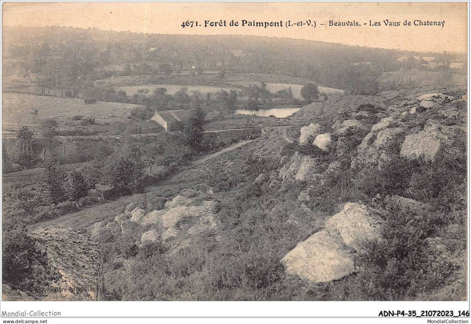 ADNP4-35-0333 - Forêt De PAIMPONT - Beauvais - Les Vaux De Chatenay  - Paimpont