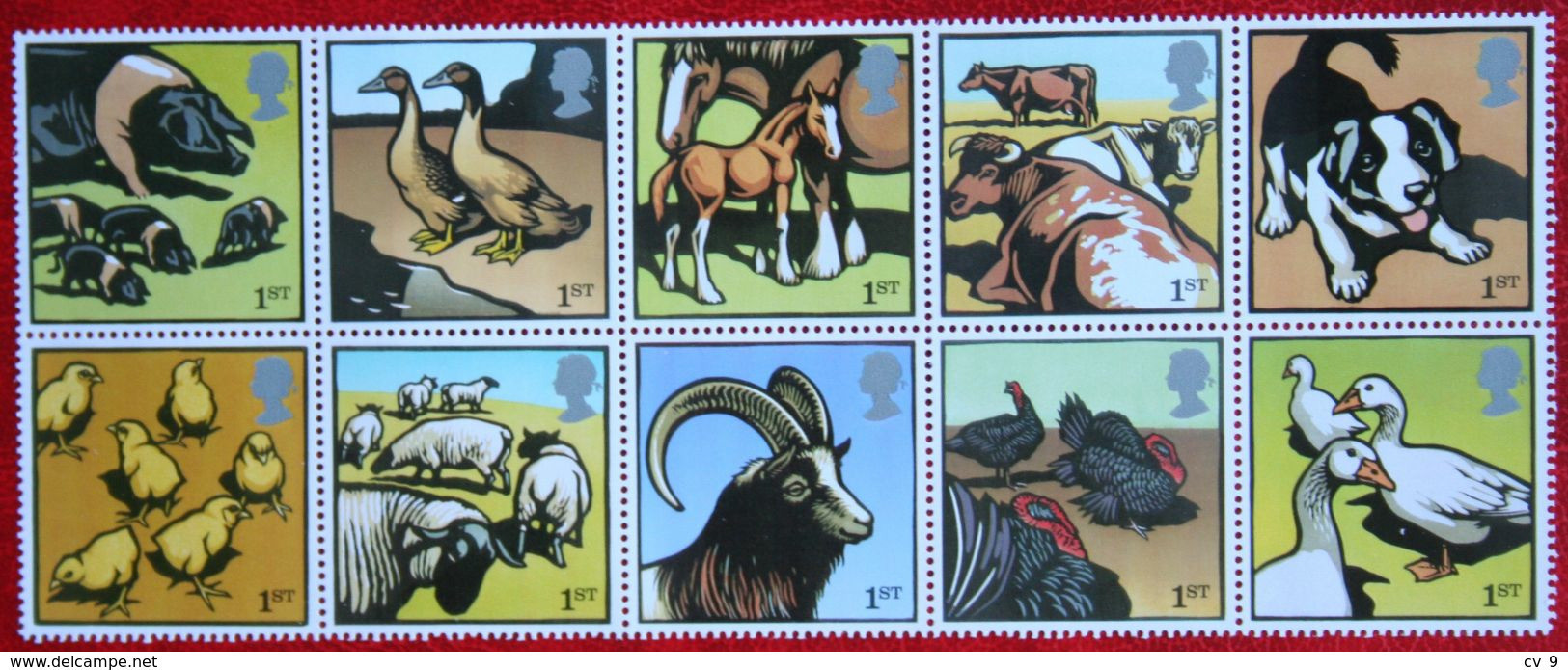 Farm Animals  Cow Sheep Duck Goat Dog Horse (Mi 2264-2273) 2005 POSTFRIS MNH ** ENGLAND GRANDE-BRETAGNE GB GREAT BRITAIN - Unused Stamps