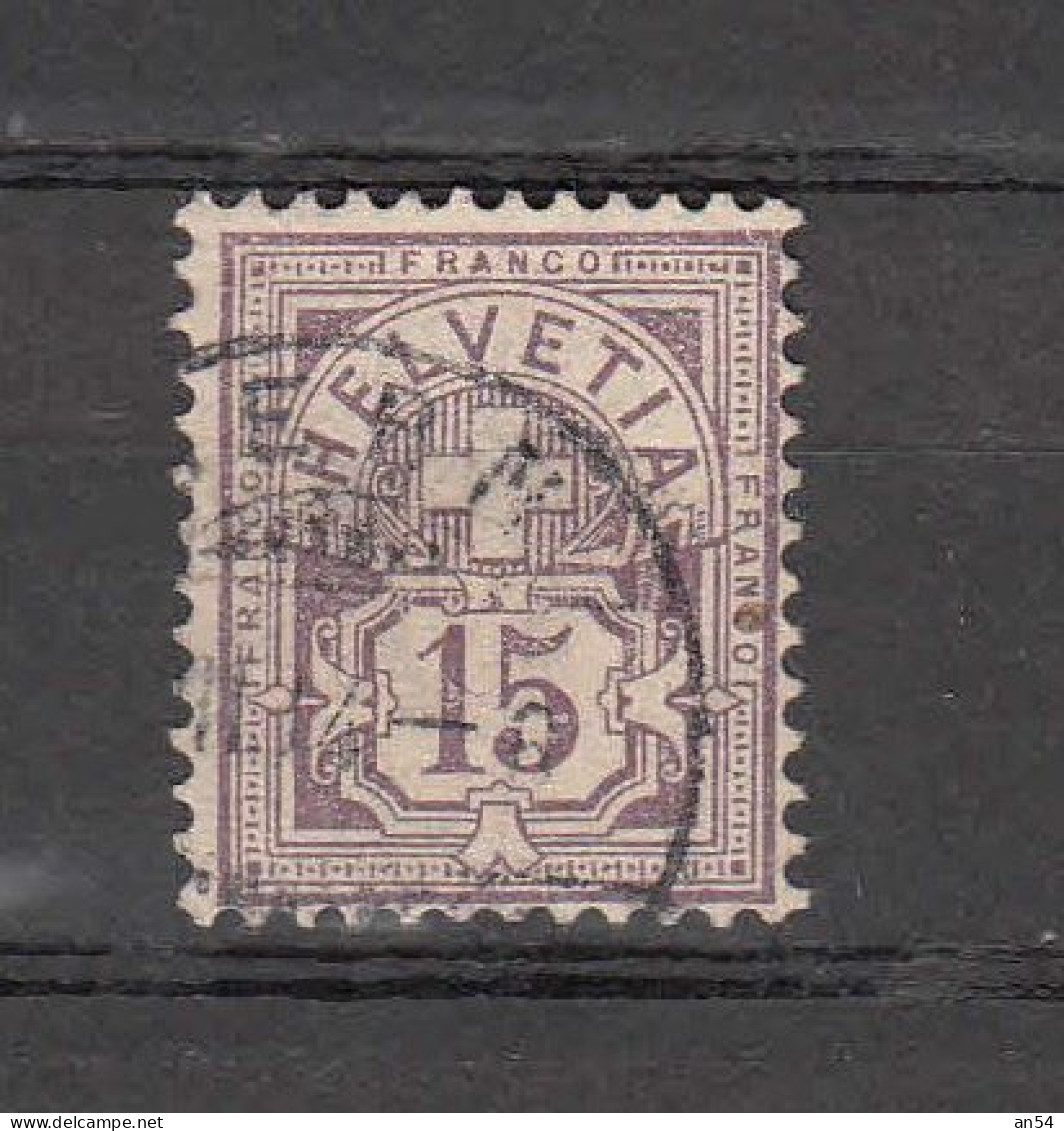 1889  N°  64A  OBLITERE     COTE  28.00       CATALOGUE SBK - Gebraucht