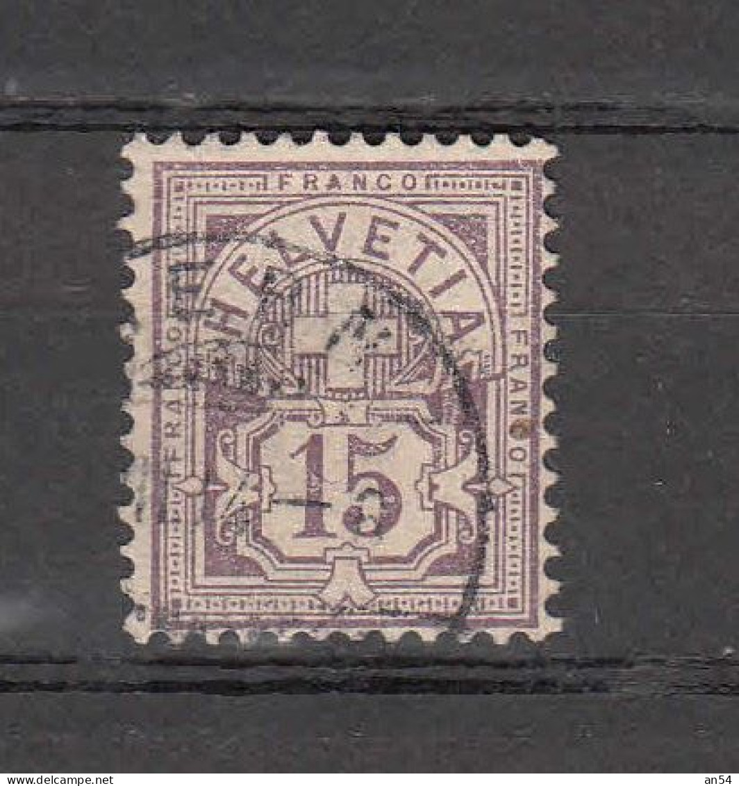 1889  N°  64A  OBLITERE     COTE  28.00       CATALOGUE SBK - Gebruikt