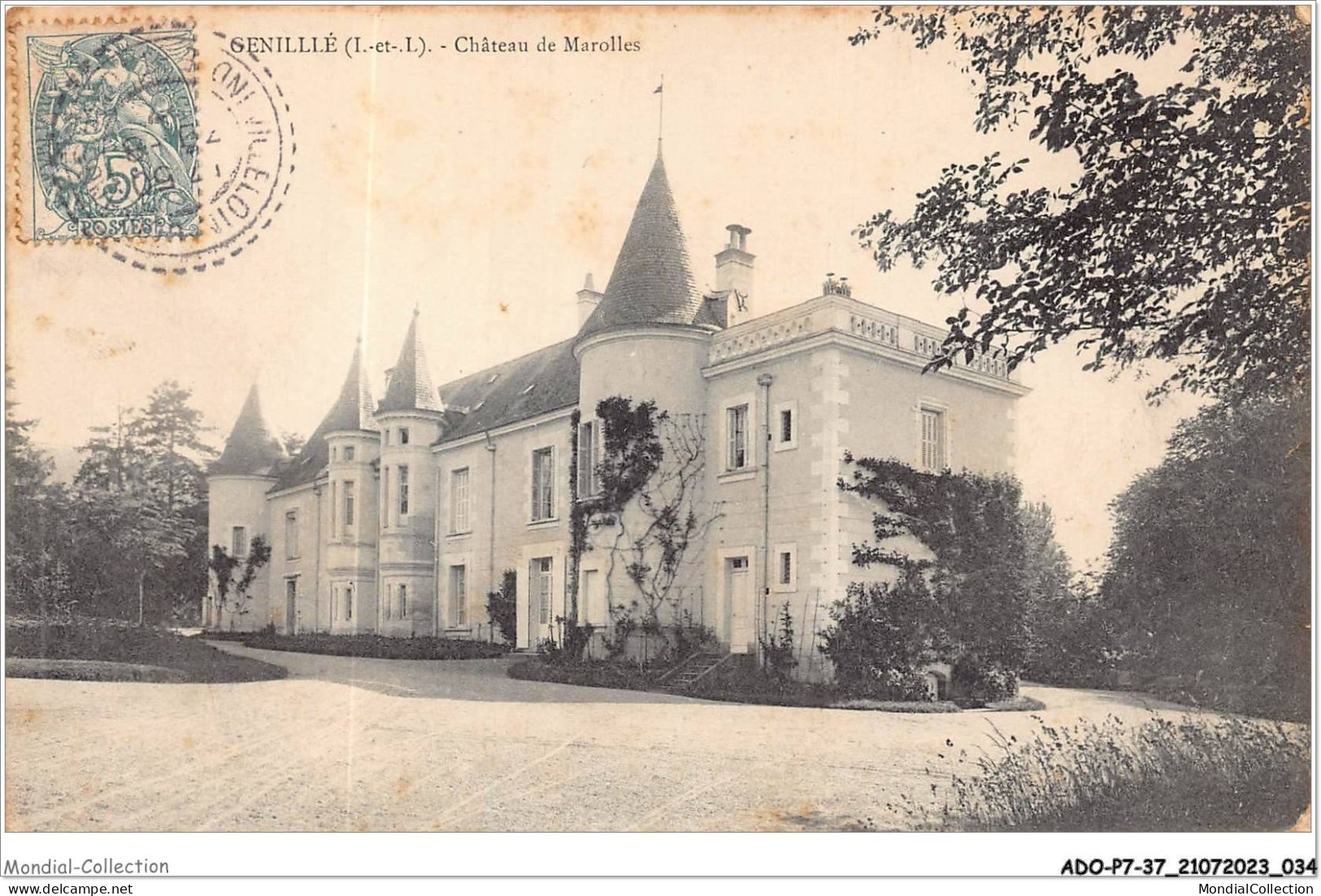 ADOP7-37-0617 - GENILLE - Château De Marolles - Genillé