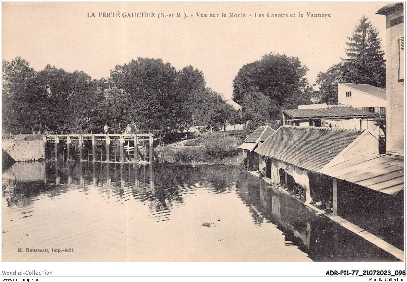 ADRP11-77-1030 - LA FERTE-GAUCHER - Vue Sur Le Morin - Les Lavoirs Et Le Vannage - La Ferte Gaucher