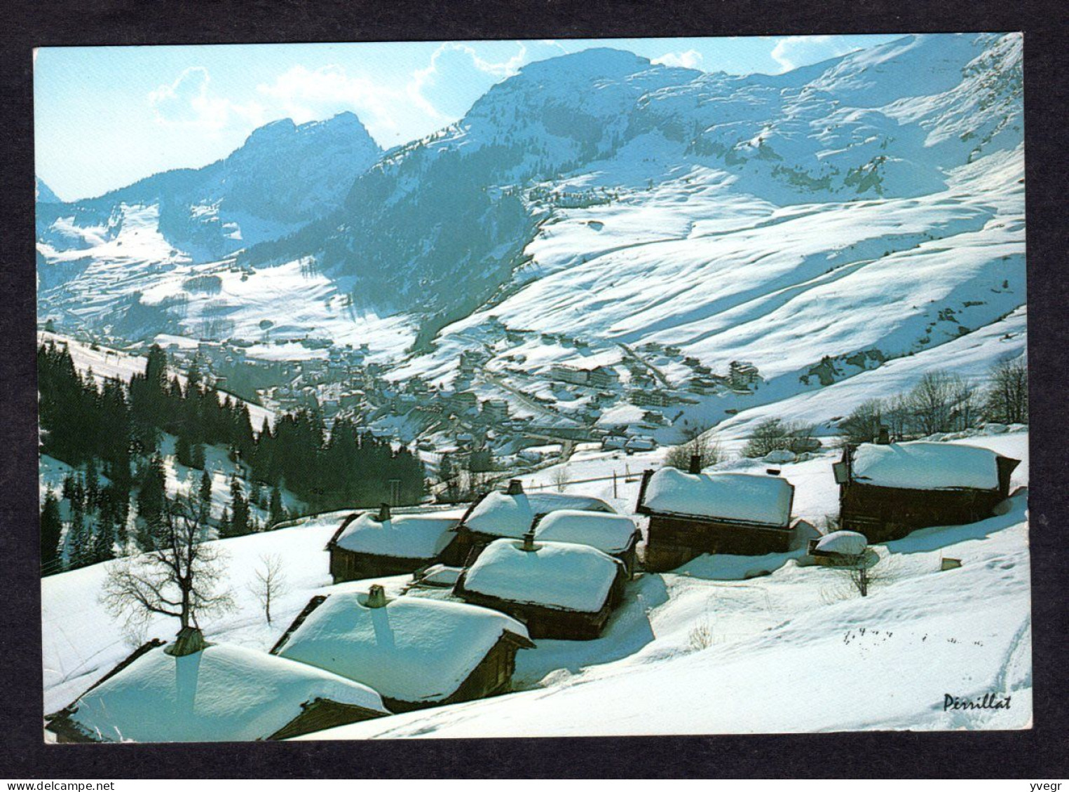 GRAND BORNAND (74 Hte-Savoie) Le Chinaillon , Village Des Bouts Sous La Neige ( Flamme De 1983) - Le Grand Bornand