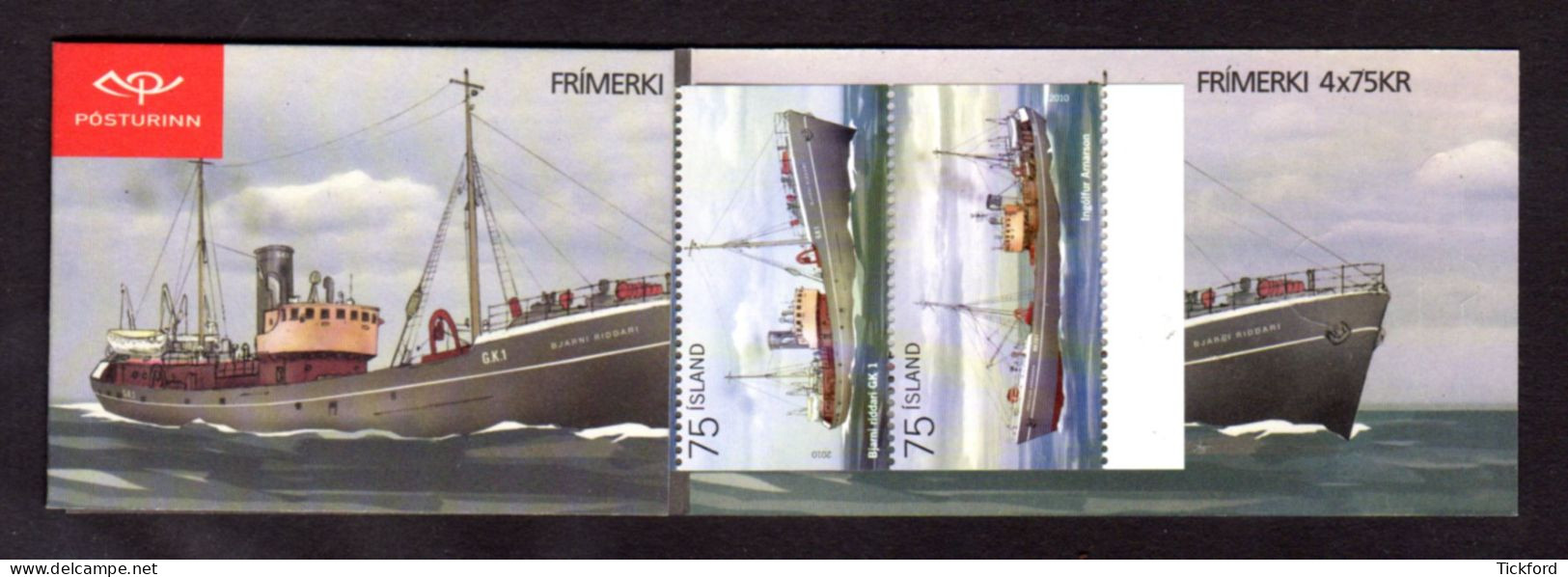 ISLANDE 2010 - Carnet Yvert C1194 - Facit H102 - Booklet - NEUF** MNH - Transports, Navires - Booklets