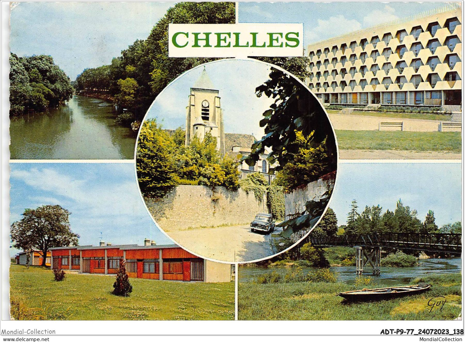 ADTP9-77-0812 - CHELLES - La Marne - Les Nouveaux Immeubles - Les Pavillons Des Vieux Travailleurs - La Passerelle  - Chelles