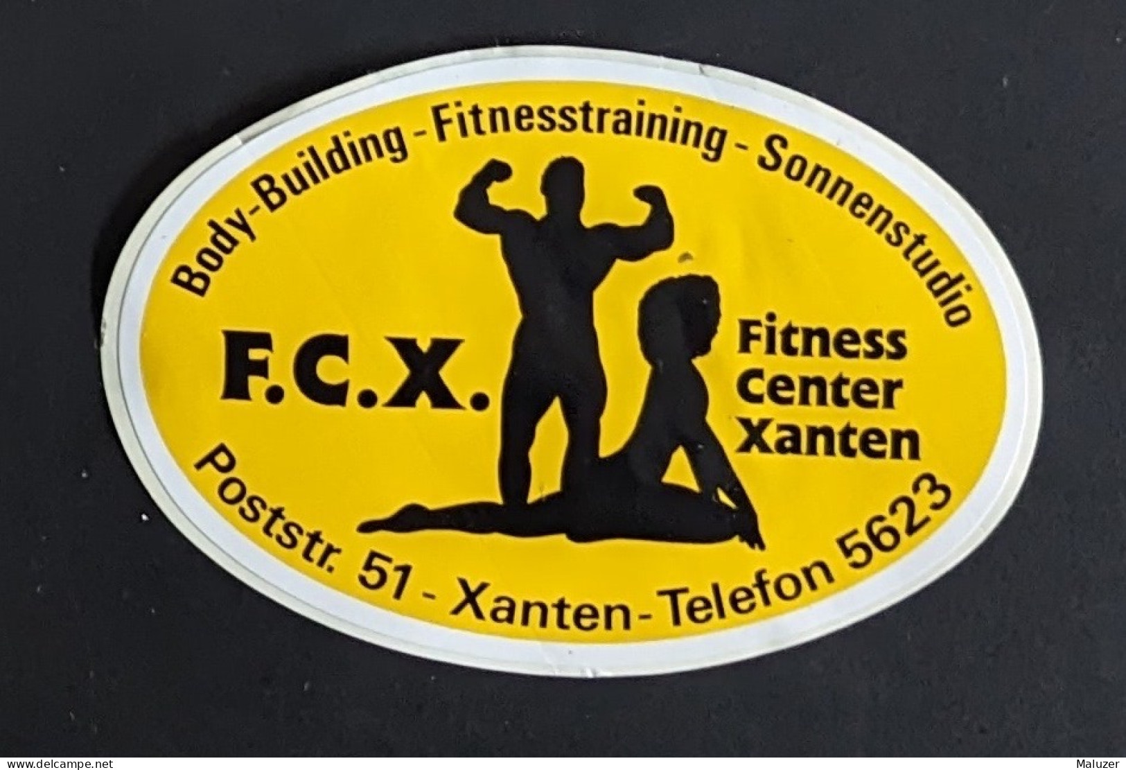 AUTOCOLLANT F.C.X. - FITNESS CENTER XANTEN -  BODYBUILDING SPORT MUSCULATION - ALLEMAGNE DEUTSCHLAND GERMANY - Stickers