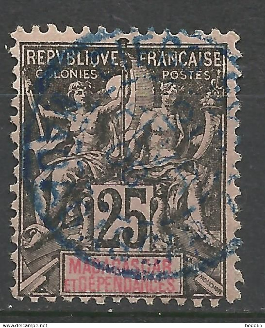 MADAGASCAR N° 35 CACHET DIEGO-SUAREZ Bleu / Used - Oblitérés