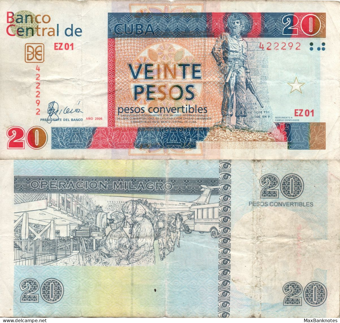 Cuba / 20 Pesos / 2006 / P-FX50(a) / VF - Cuba