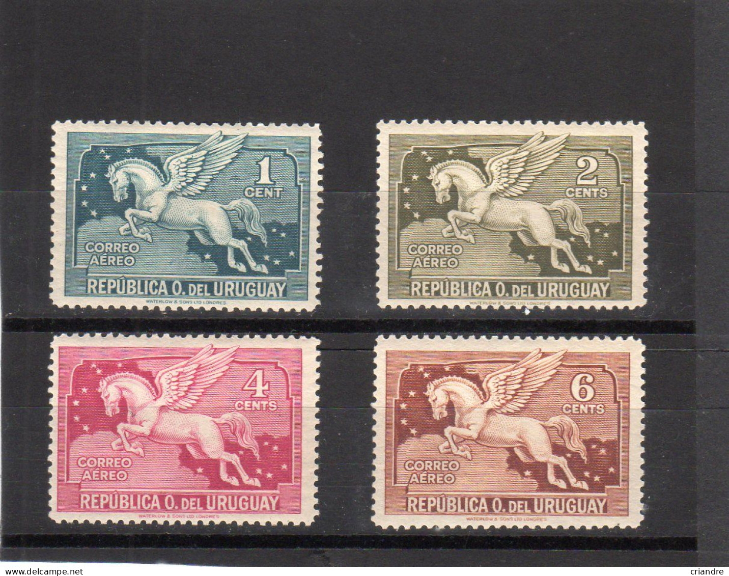 Uruguay :année 1931 Lot De 4 Valeurs PA N° 56* à 59* - Uruguay