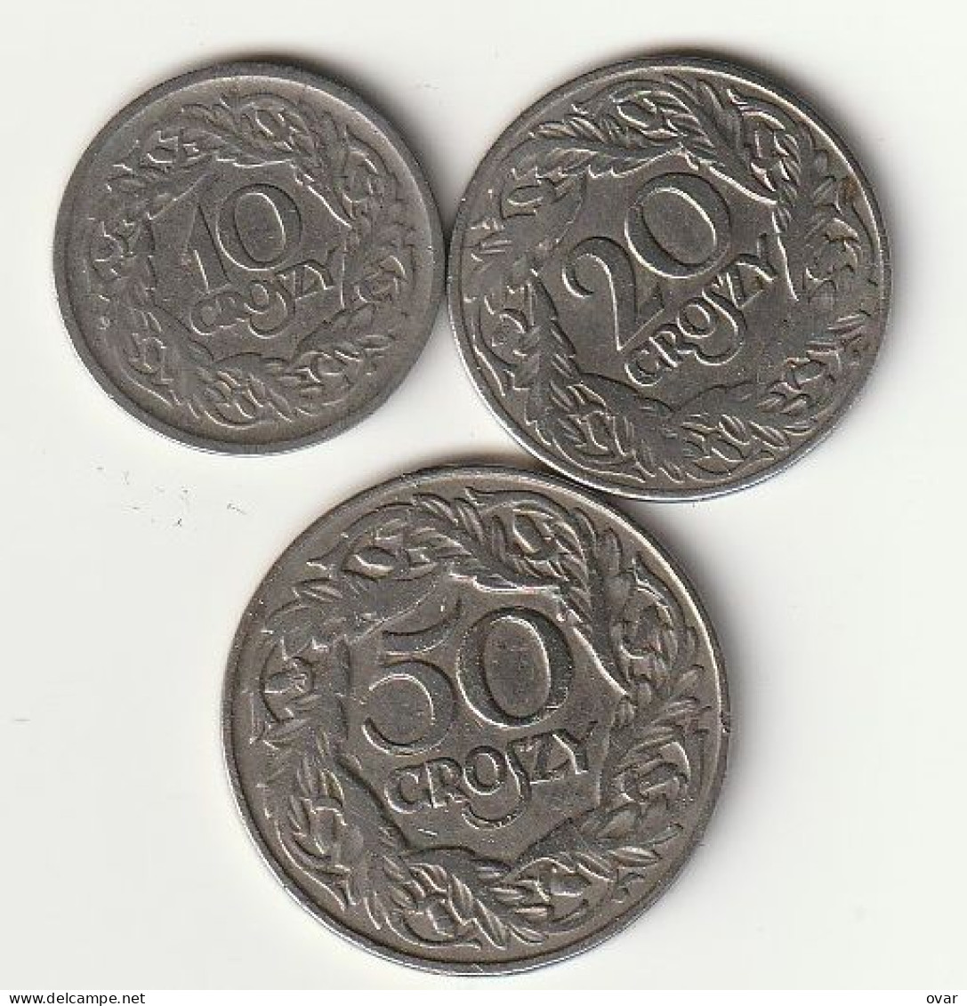 50+20+10 GROSZY 1923   POLEN /5482/ - Poland