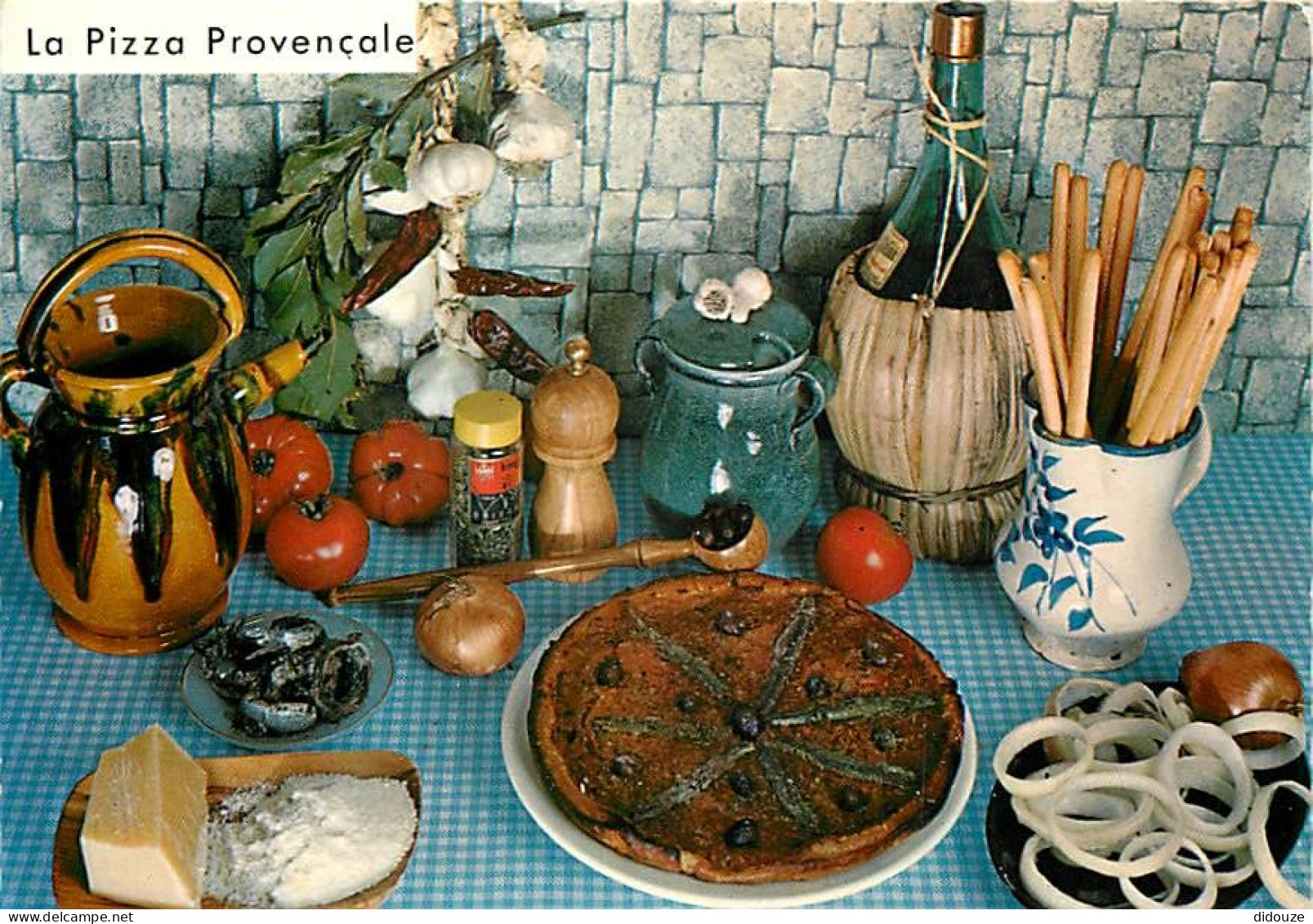 Recettes De Cuisine - Pizza Provençale - Carte Neuve - Gastronomie - CPM - Voir Scans Recto-Verso - Recettes (cuisine)