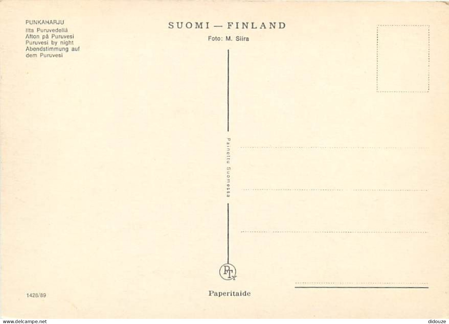 Finlande - Punkaharju - Llta Puruvedellà - Afton Pâ Puruvesi - CPM - Carte Neuve - Voir Scans Recto-Verso - Finlande