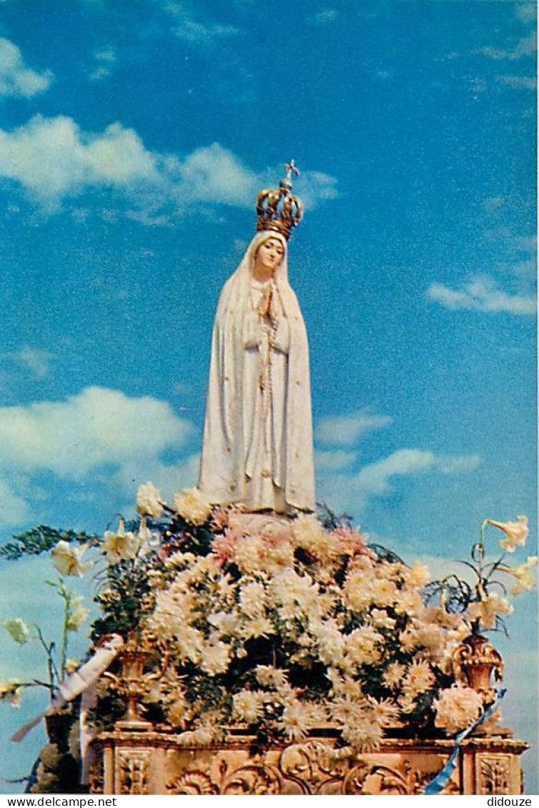 Portugal - Fatima - Imagem De Nossa Senhora - Statue De Notre Dame - Fleurs - CPM - Carte Neuve - Voir Scans Recto-Verso - Santarem