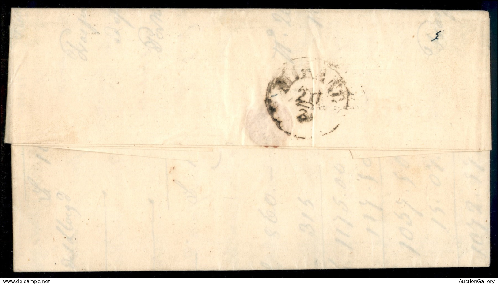 Antichi Stati Italiani - Modena - 25 Cent Camoscio (4a) Isolato Su Lettera Da Reggio A Milano Del 19.3.1858 - Molto Bell - Autres & Non Classés