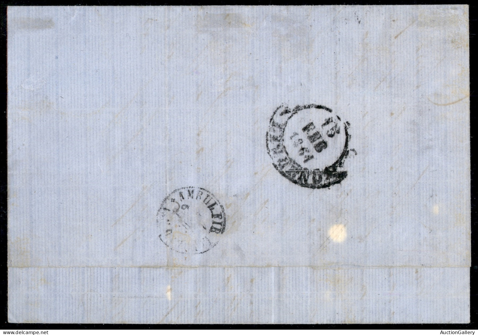 Antichi Stati Italiani - Toscana - Lastra A Signa (P.ti 6) - 10 Cent (19) Su Lettera Per Livorno Del 15.2.1861 - Ben Mar - Sonstige & Ohne Zuordnung