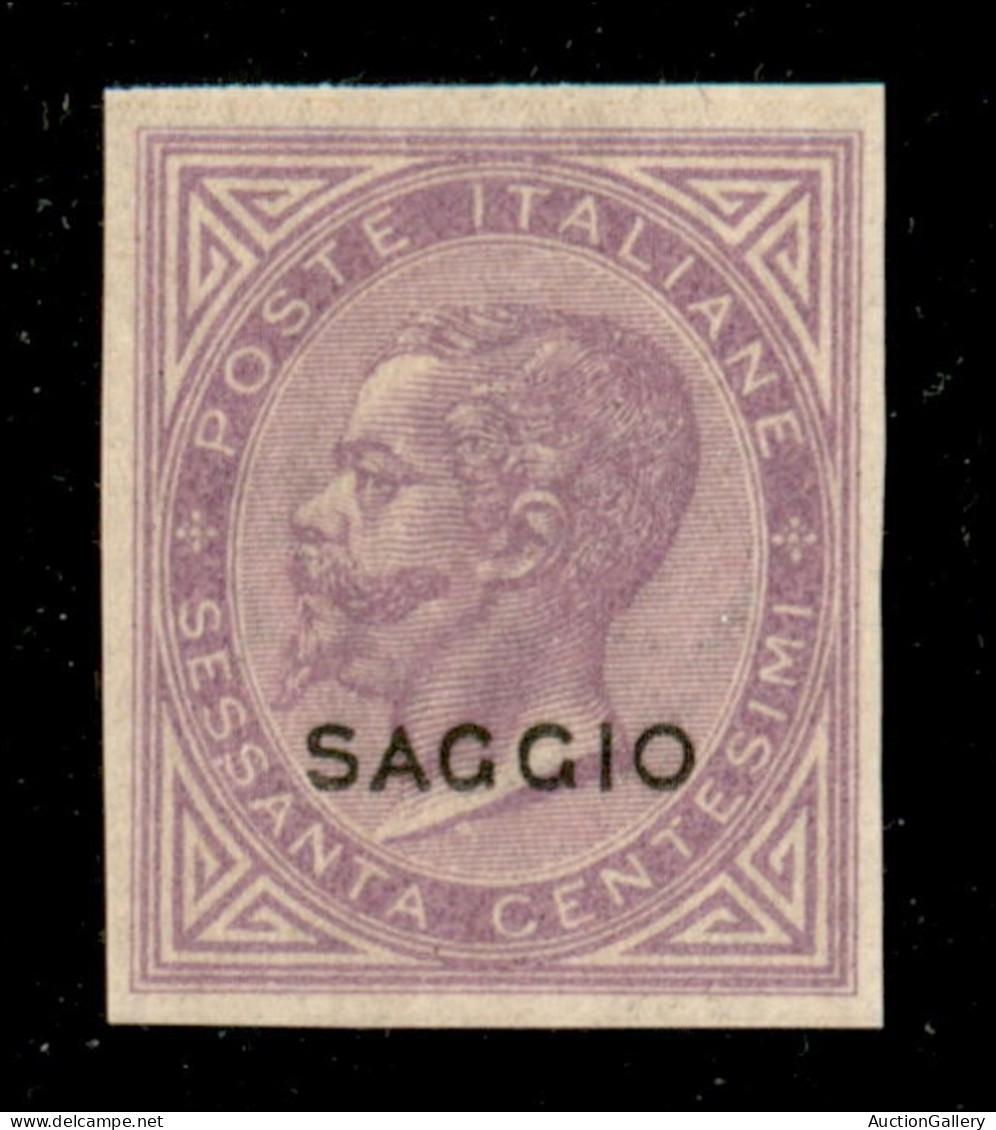 Regno - Vittorio Emanuele II - 1863 - 60 Cent De La Rue (L21) Non Dentellato - Nuovo Con Gomma - Leggerissima Traccia Di - Autres & Non Classés