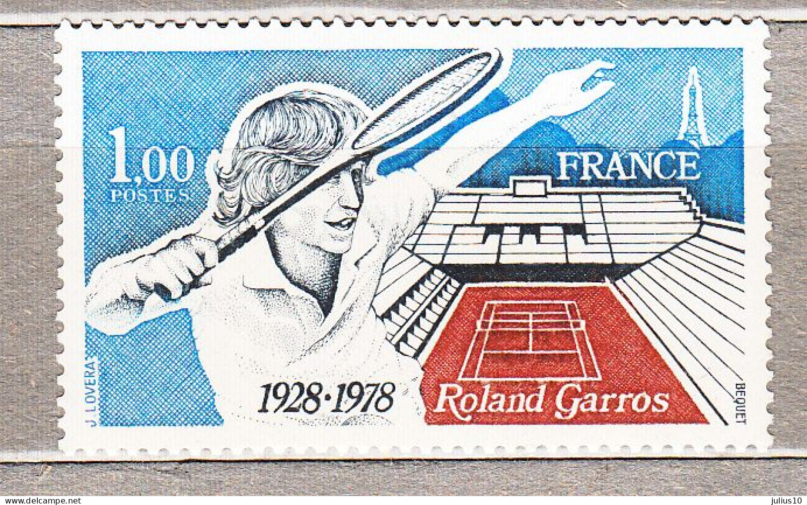 FRANCE 1978 Tennis Yv 2012 Mi 2102 MNH Neuf (**) #Sp195 - Tennis