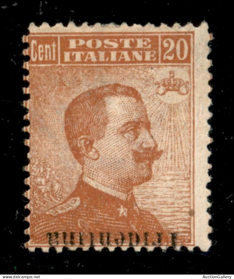 Occupazioni I Guerra Mondiale - Trentino-Alto Adige - 1918 - 20 Cent (23ac) Con Solo Tridentina Capovolta In Basso - Gom - Sonstige & Ohne Zuordnung