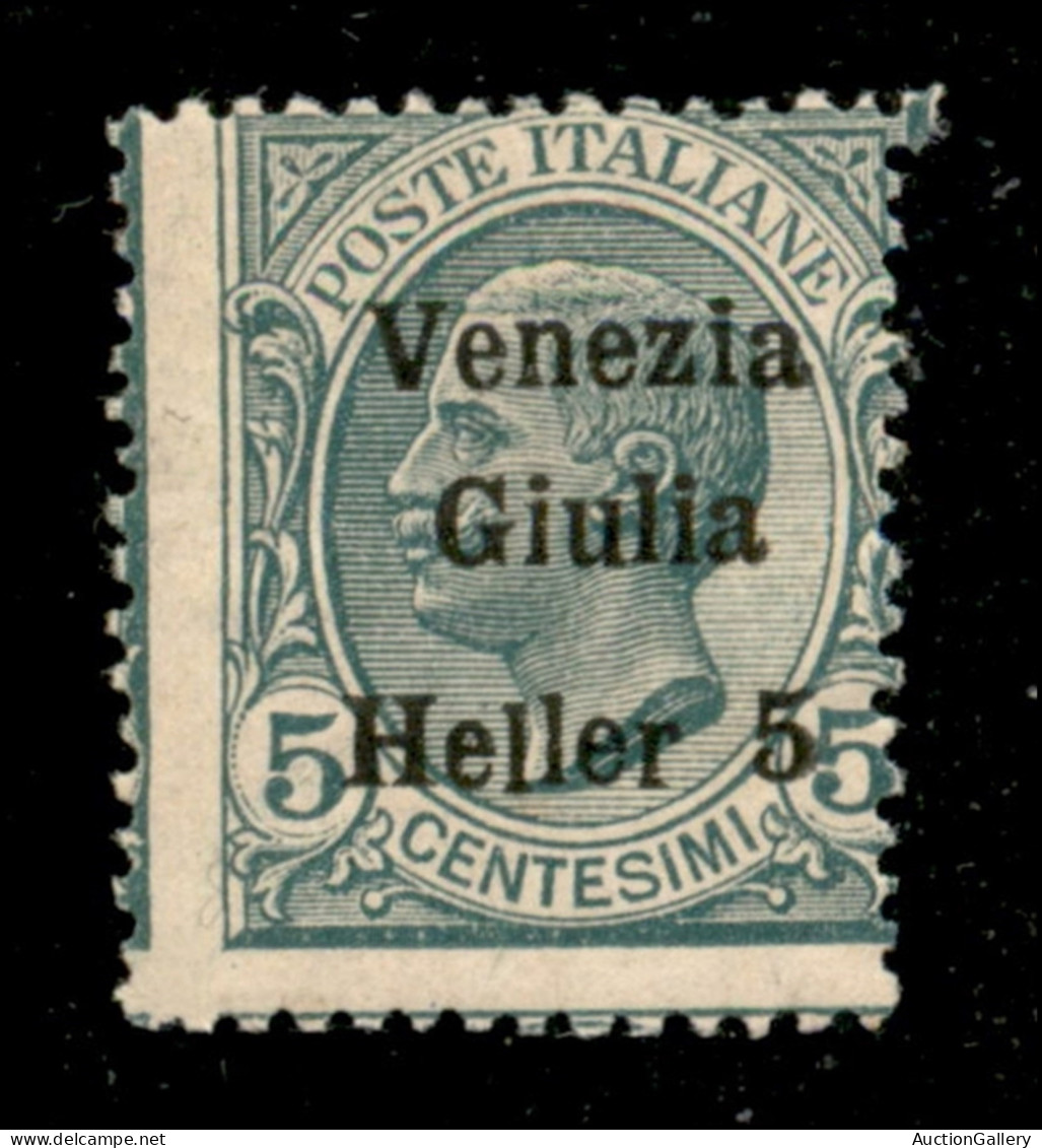 Occupazioni I Guerra Mondiale - Venezia Giulia - 1919 - 5 Heller (30cc) Con Errore "heller 5" E Dentellatura Fortemente  - Other & Unclassified