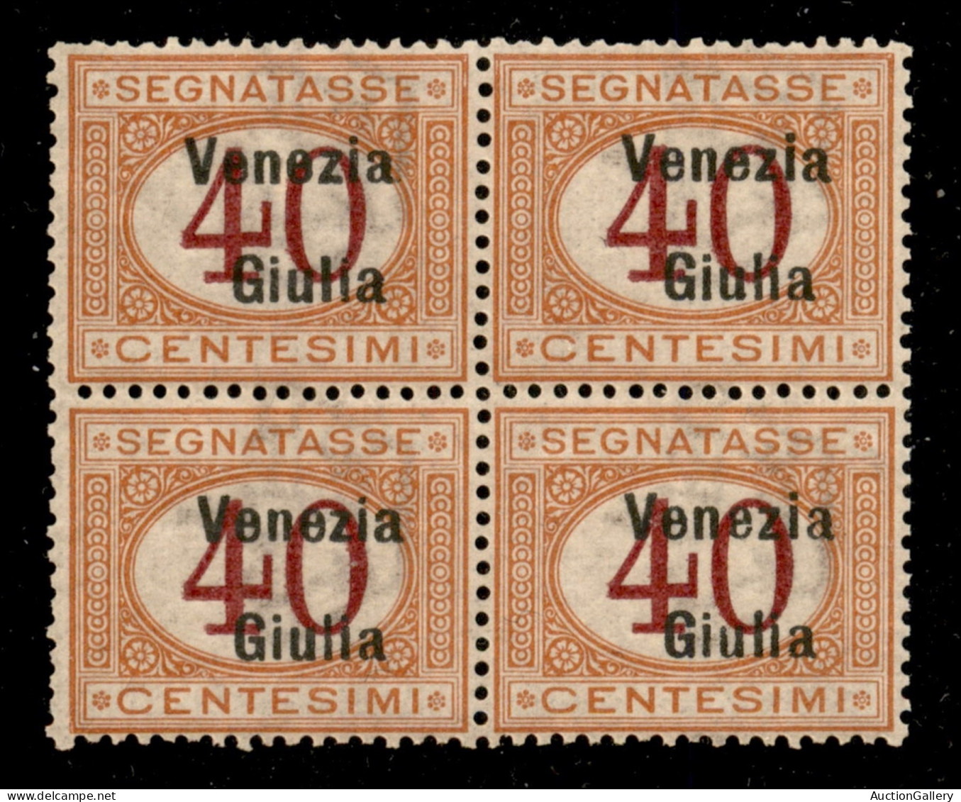 Occupazioni I Guerra Mondiale - Venezia Giulia - 1918 - 40 Cent (5) In Quartina - Gomma Integra (2000+) - Other & Unclassified