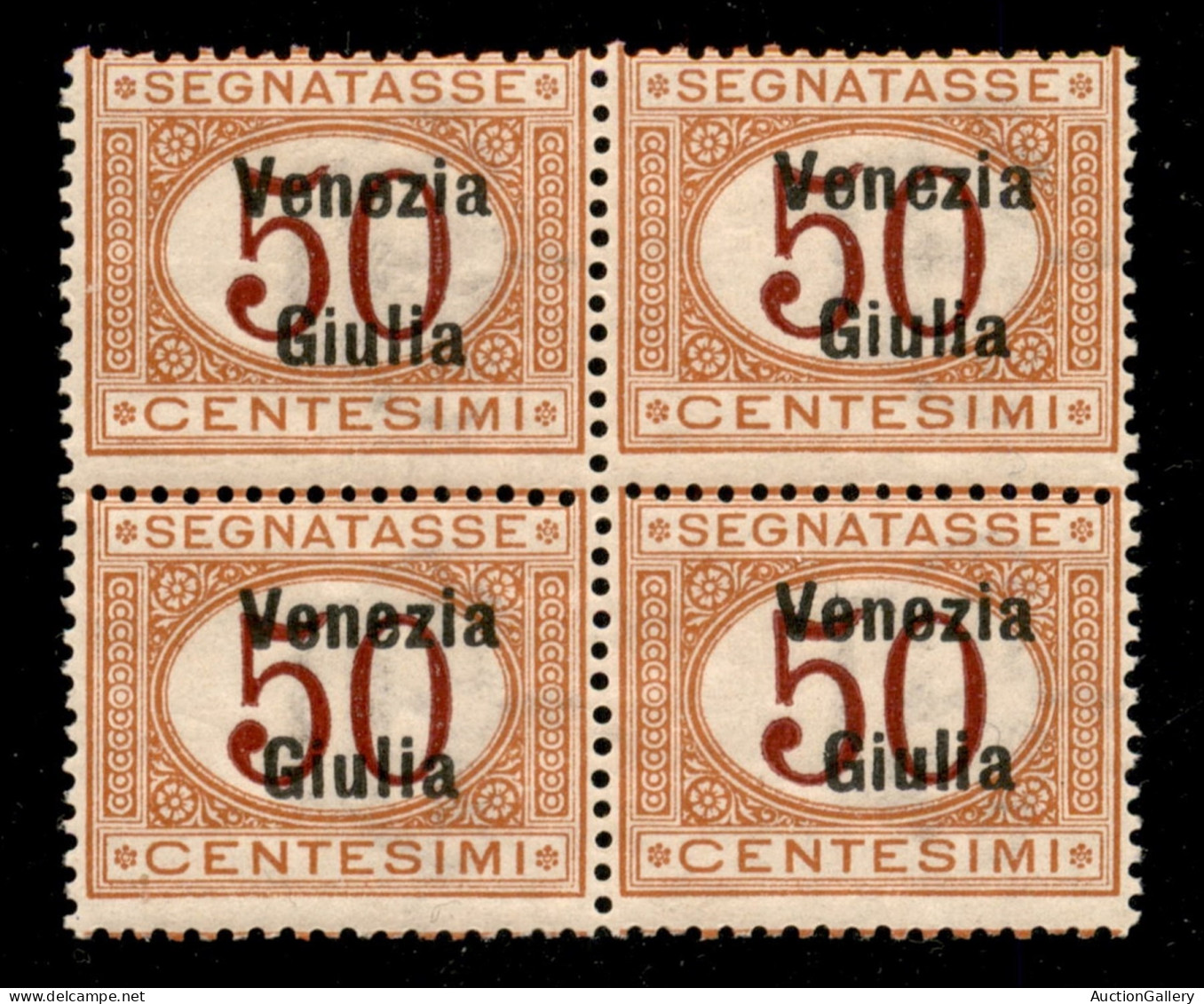 Occupazioni I Guerra Mondiale - Venezia Giulia - 1918 - 50 Cent (6) In Quartina - Gomma Integra (3500+) - Sonstige & Ohne Zuordnung