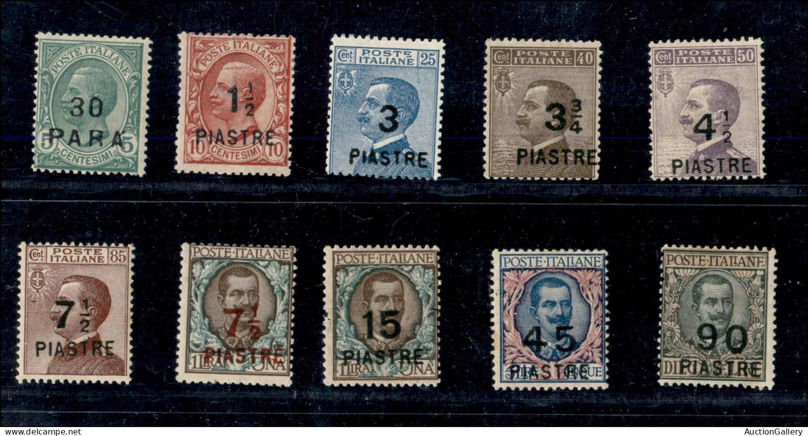 Uffici Postali All'Estero - Levante - Costantinopoli - 1922 - Soprastampati (58/67) - Serie Completa - Gomma Integra - Autres & Non Classés