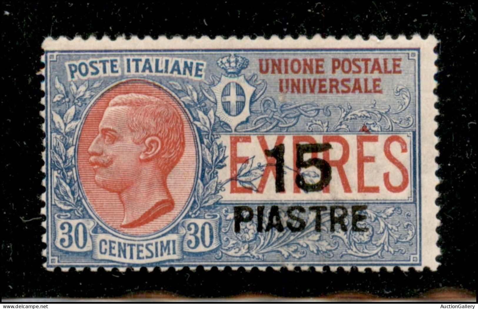 Uffici Postali All'Estero - Levante - Costantinopoli - 1922 - 15 Piastre Su 30 Cent (2) - Gomma Integra - E. Diena - Andere & Zonder Classificatie