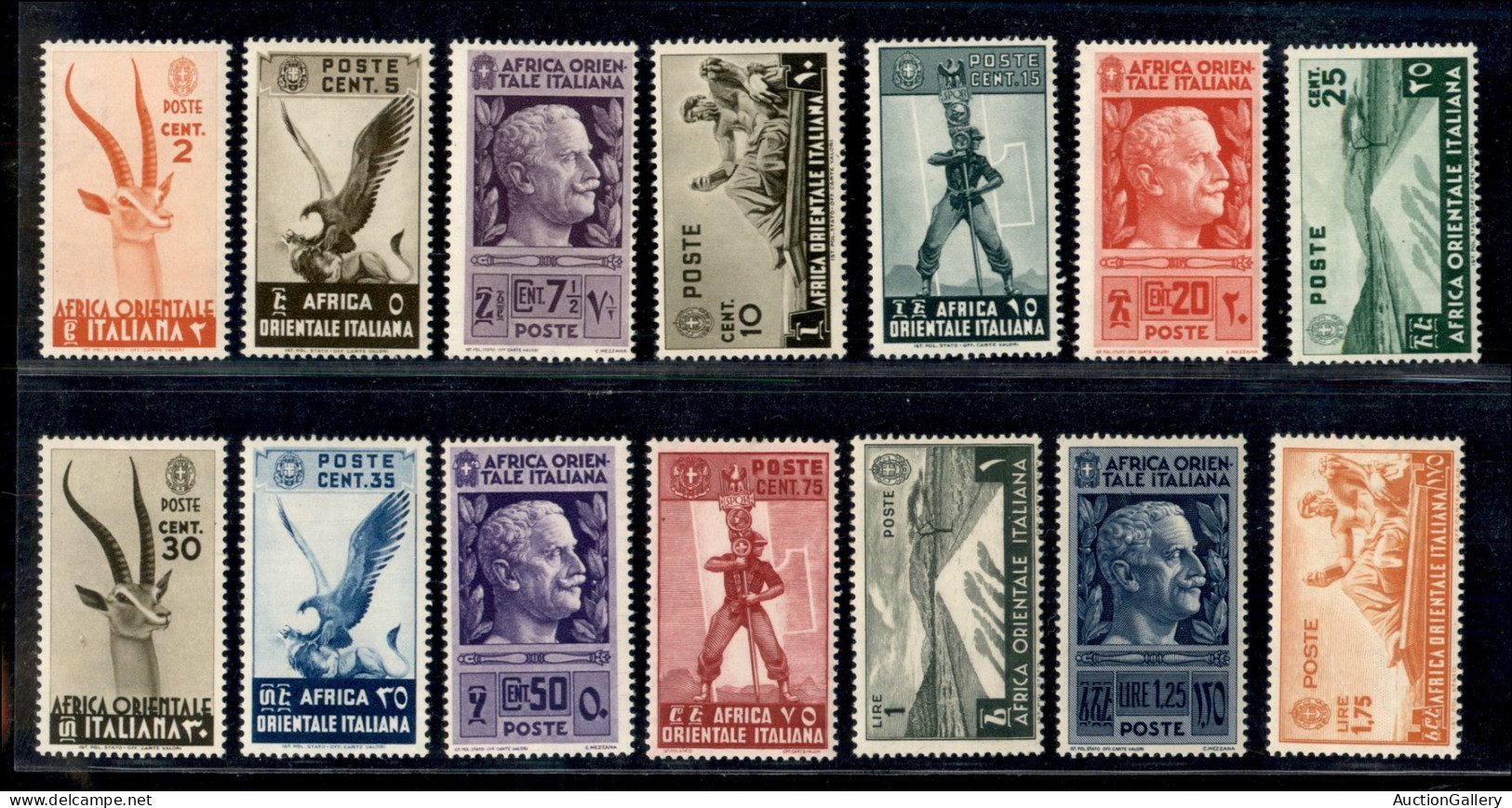 Colonie - Africa Orientale Italiana - 1938 - Soggetti Vari (1/20 + 1/13 Aerea + 1/2 Espressi) - Emissione Completa - Gom - Sonstige & Ohne Zuordnung