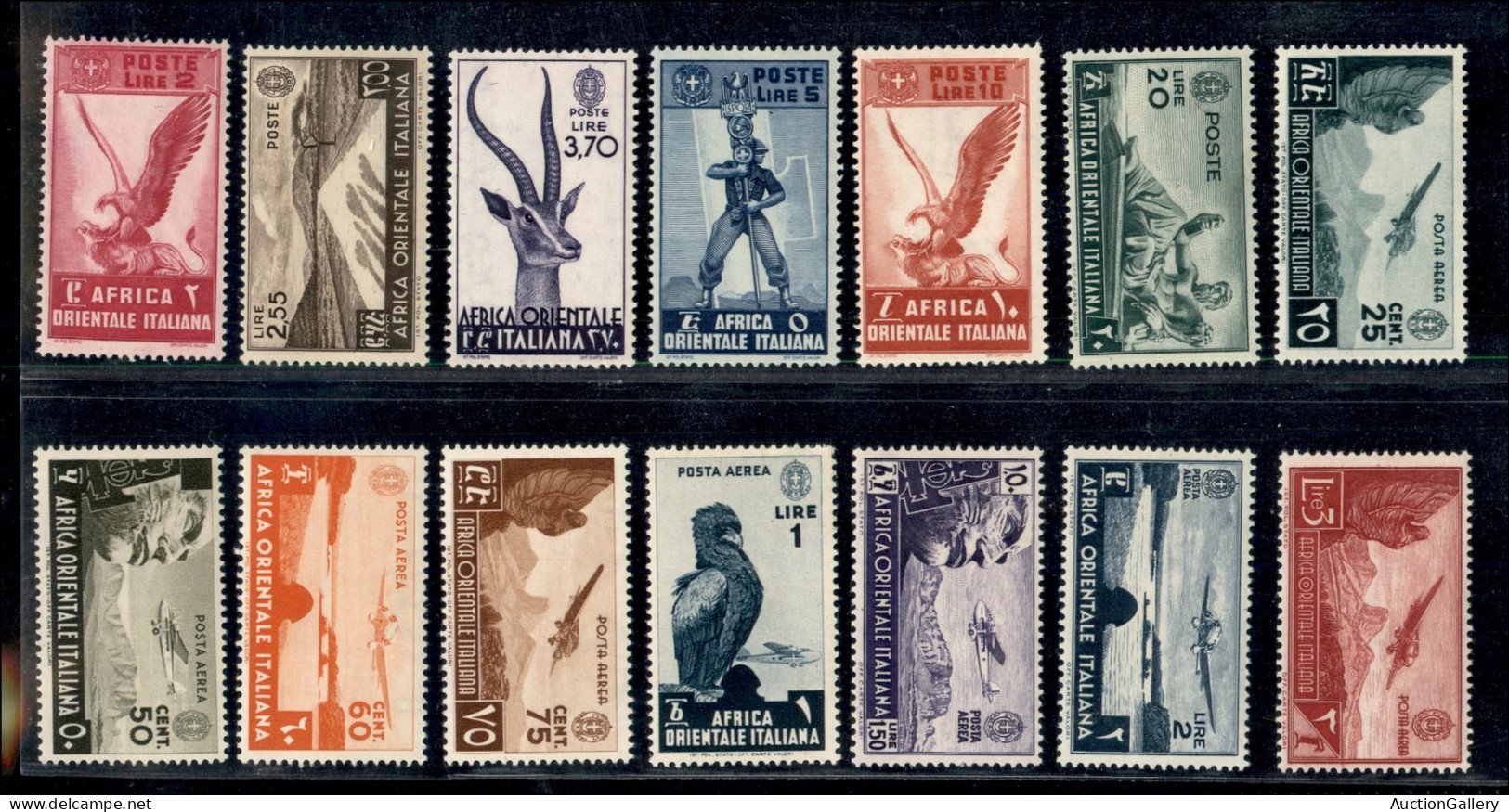 Colonie - Africa Orientale Italiana - 1938 - Soggetti Vari (1/20 + 1/13 Aerea + 1/2 Espressi) - Emissione Completa - Gom - Sonstige & Ohne Zuordnung