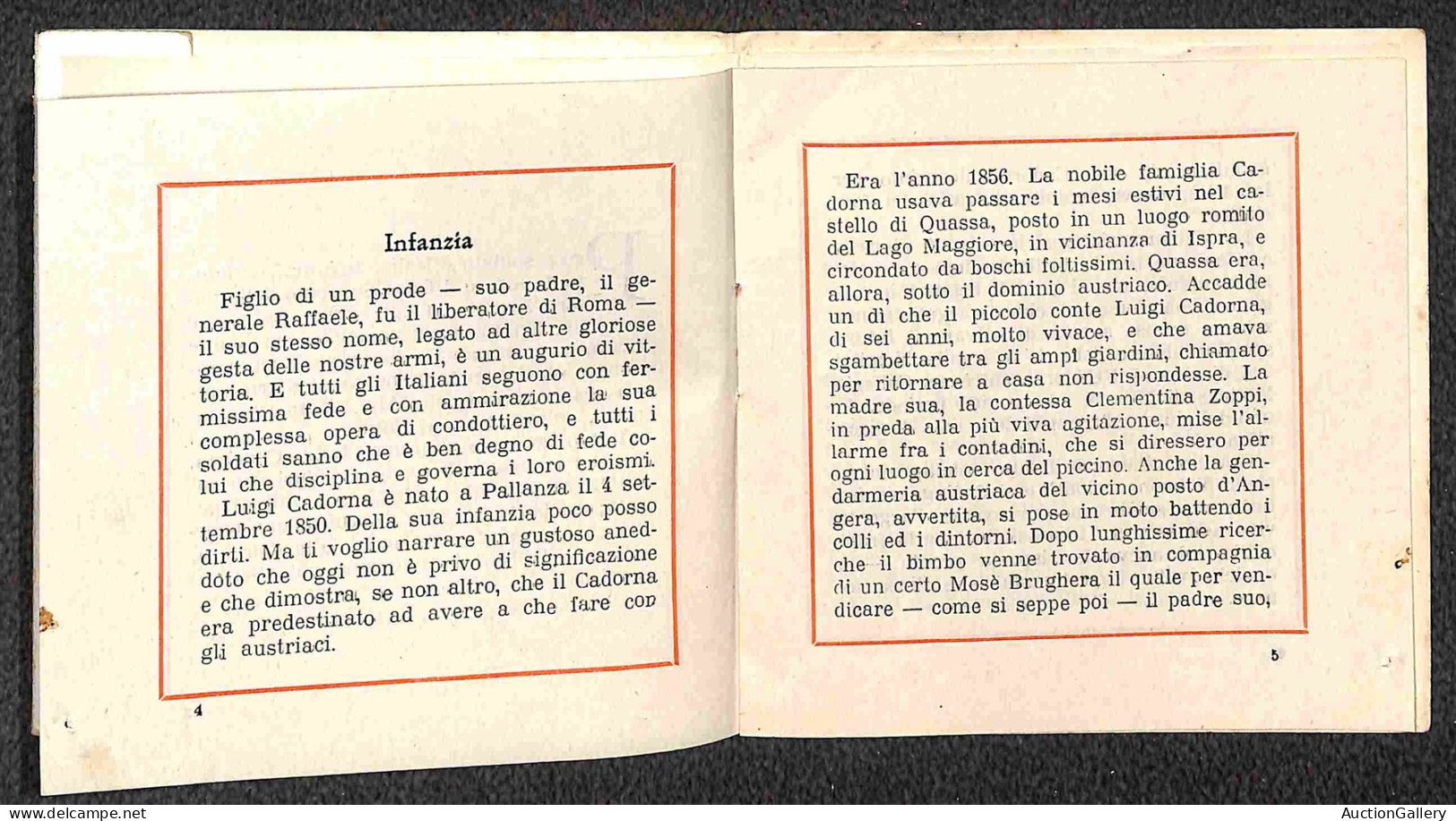 Colonie - Egeo - Rodi - Libretto "Missive Riguardante La Vita E La Carriera Del Gen. Cadorna Spedito Da Rodi 21.6.17 E A - Autres & Non Classés