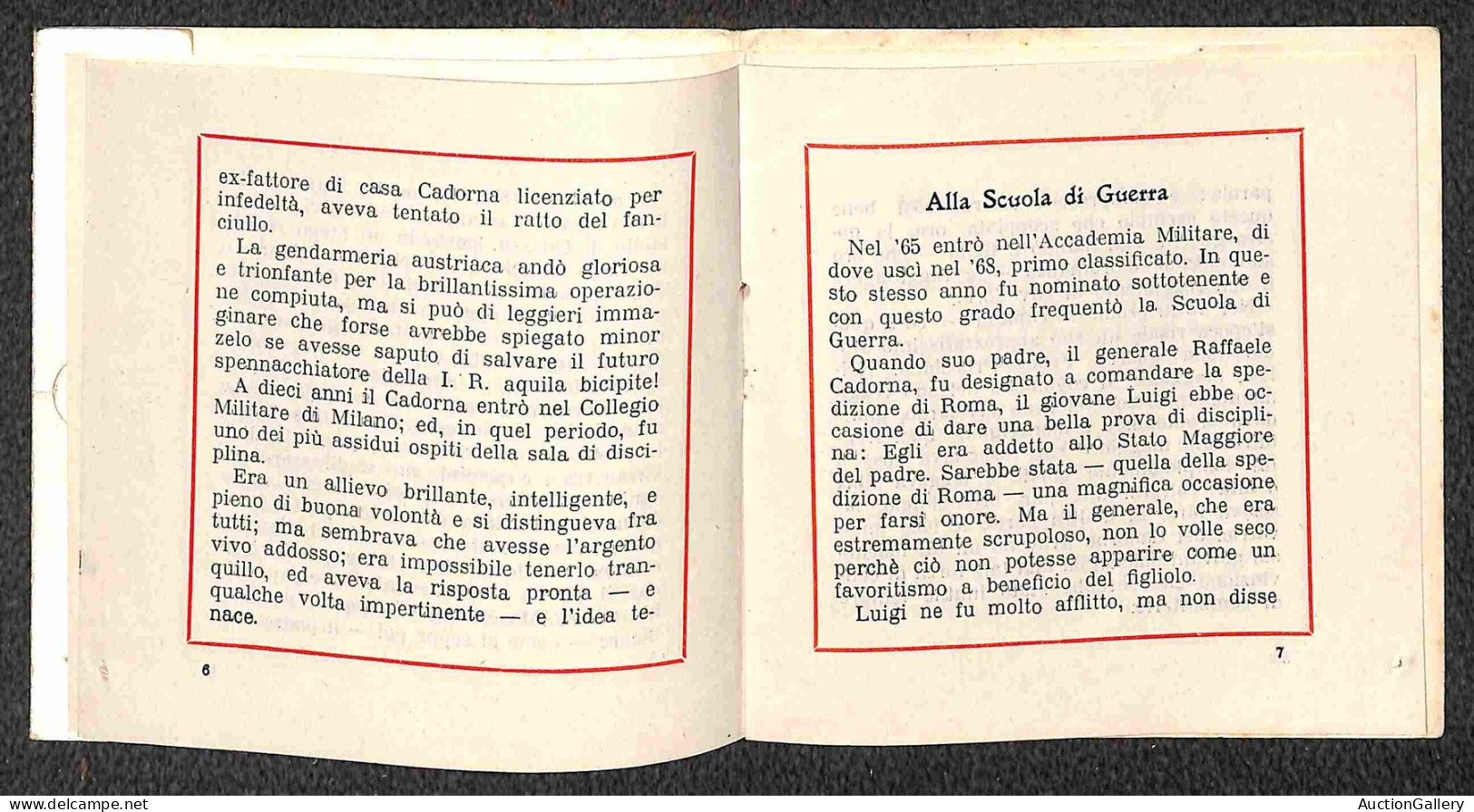 Colonie - Egeo - Rodi - Libretto "Missive Riguardante La Vita E La Carriera Del Gen. Cadorna Spedito Da Rodi 21.6.17 E A - Autres & Non Classés