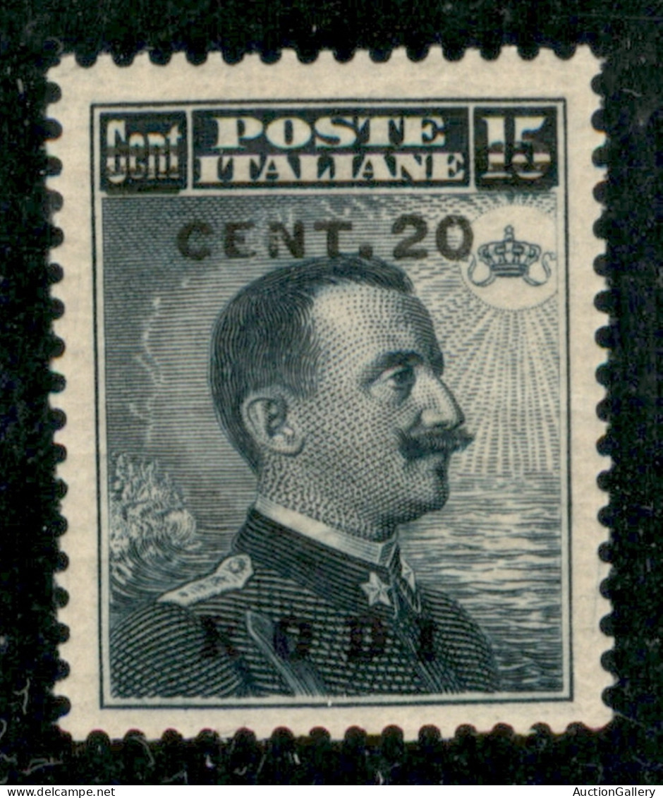 Colonie - Egeo - Rodi - 1916 - 20 Cent Su 15 (8) - Gomma Originale - Ottimamente Centrato - Andere & Zonder Classificatie