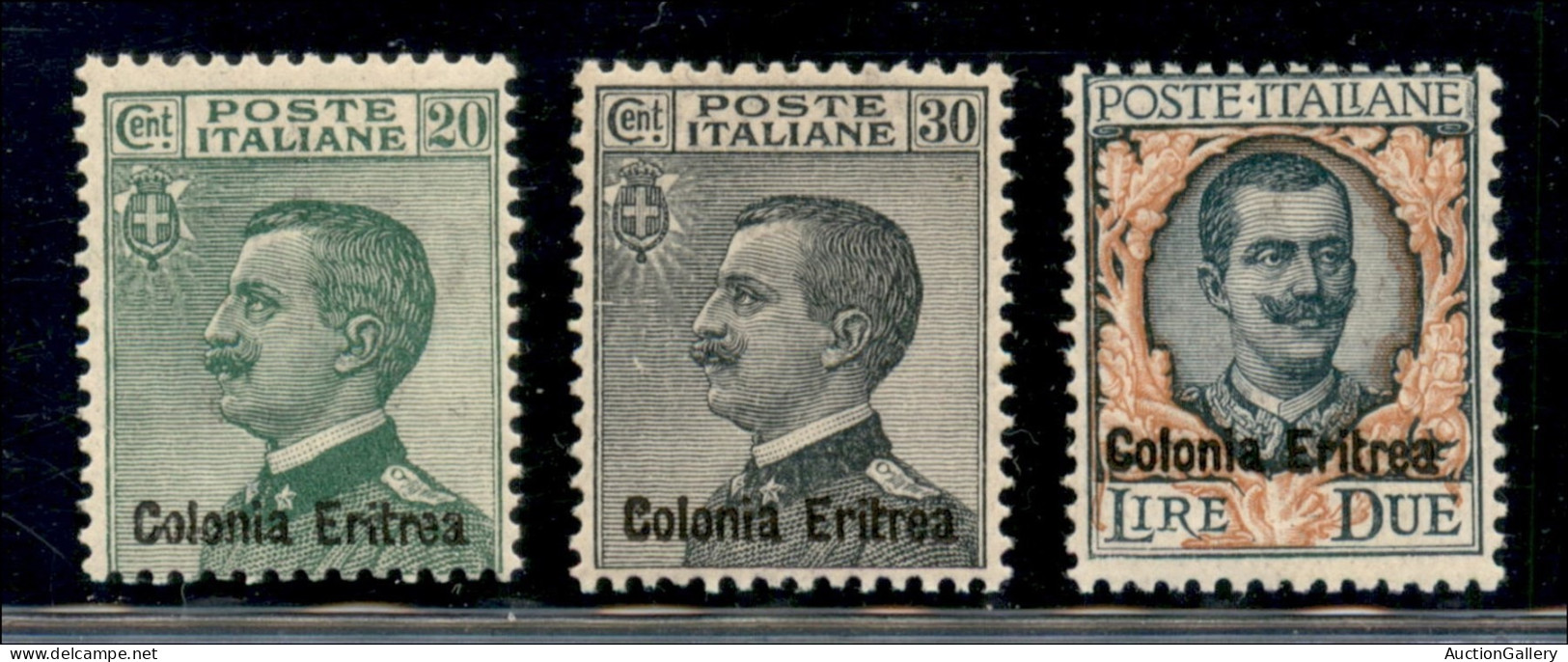 Colonie - Eritrea - 1925 - Soprastampati (93/95) - Serie Completa - Gomma Integra - Otros & Sin Clasificación