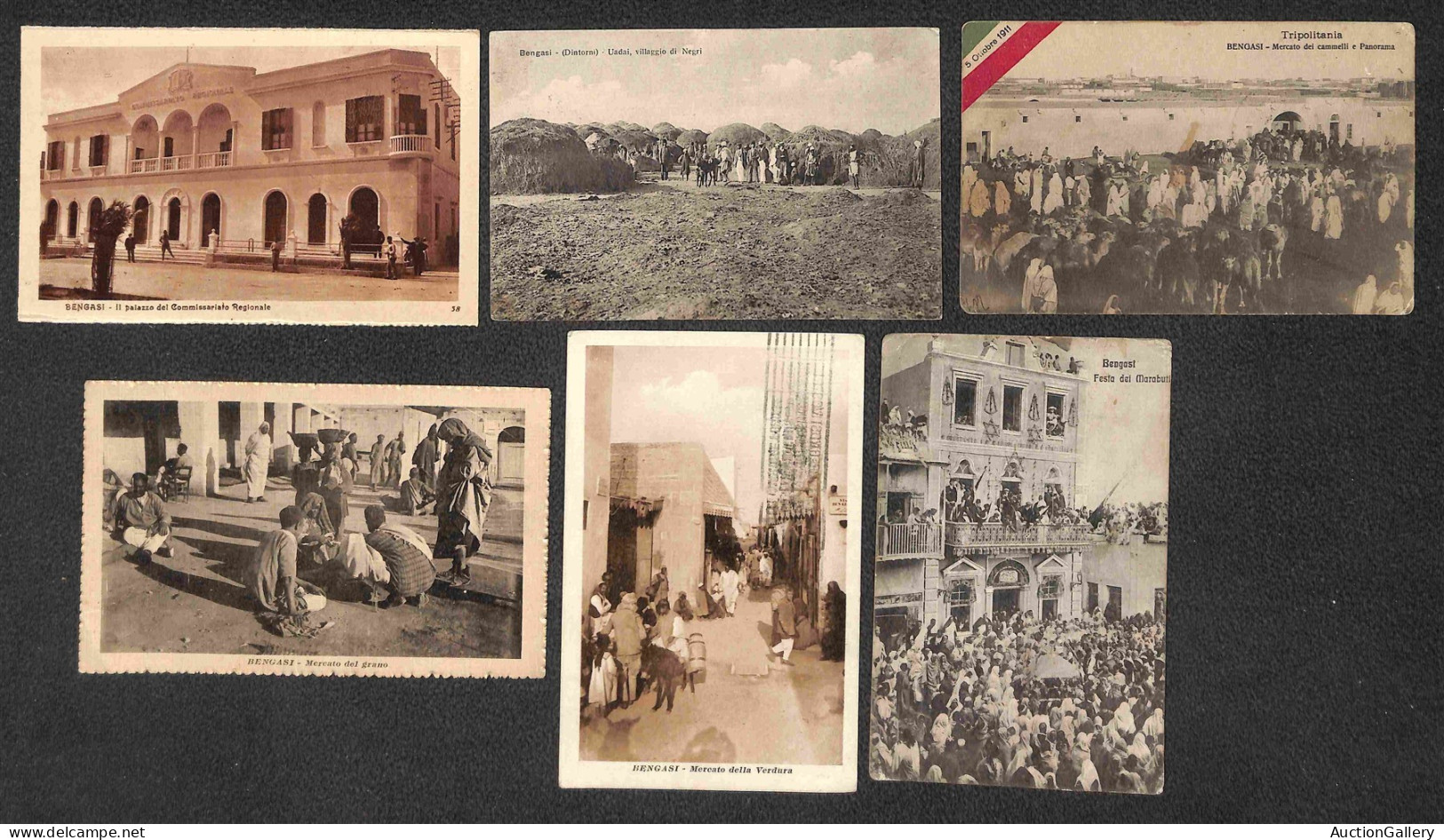 Colonie - Libia - Bengasi - 23 Cartoline Diverse (16 Usate) - Interessante Insieme - Da Esaminare - Other & Unclassified