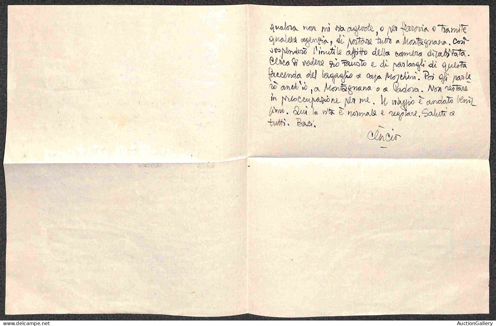 RSI - RSI - 23 Settembre 1943 - Fidenzio Pertile (Ciencio) - Busta Espresso Da Milano A Montagnana (primo Giorno Della R - Other & Unclassified