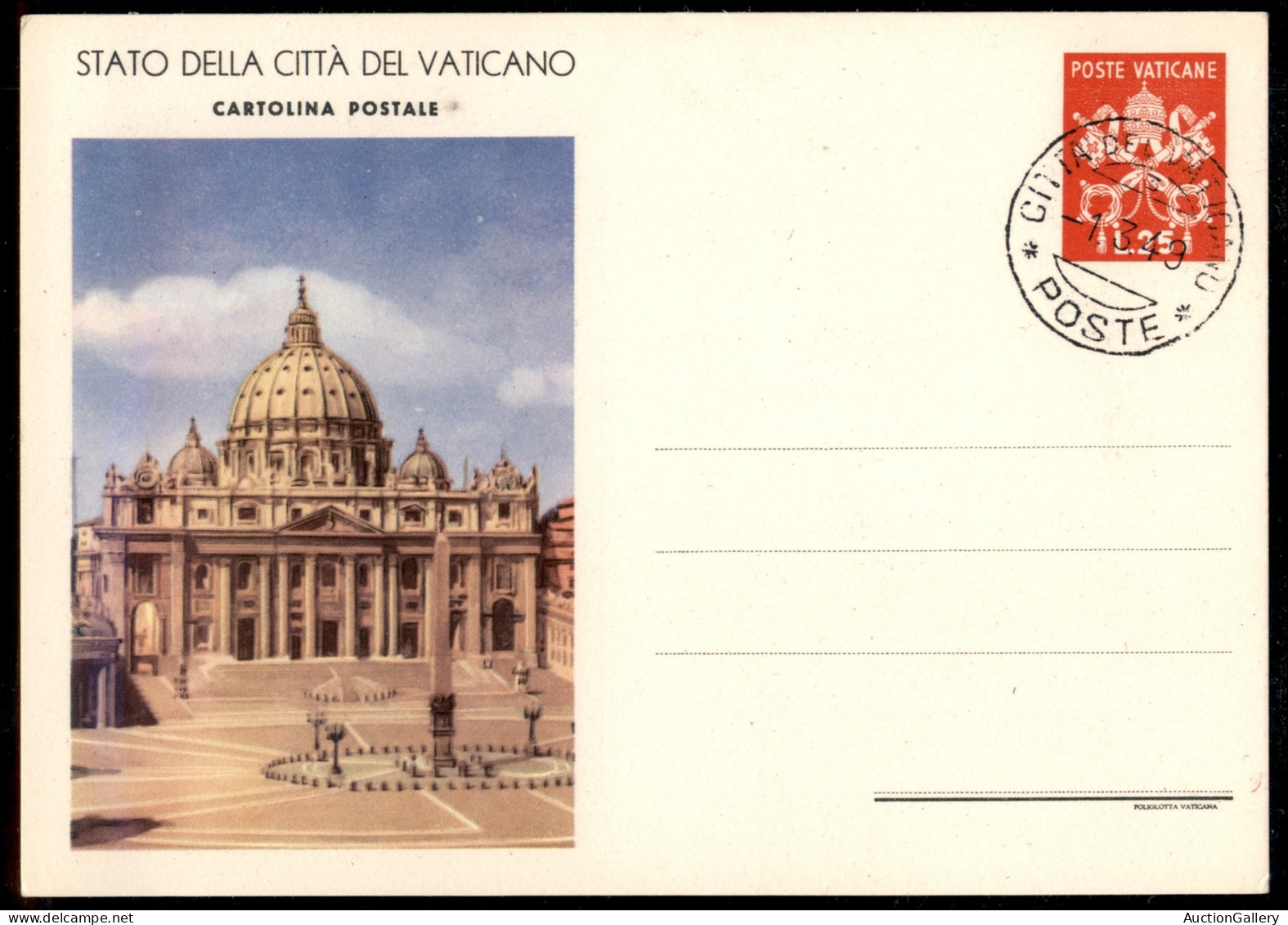 VATICANO - VATICANO - 1930 (1 Marzo) - Vedute - 4 Cartoline Postali (8/1 + 2 - 9/1 + 2) Della Seconda Tiratura Annullate - Sonstige & Ohne Zuordnung