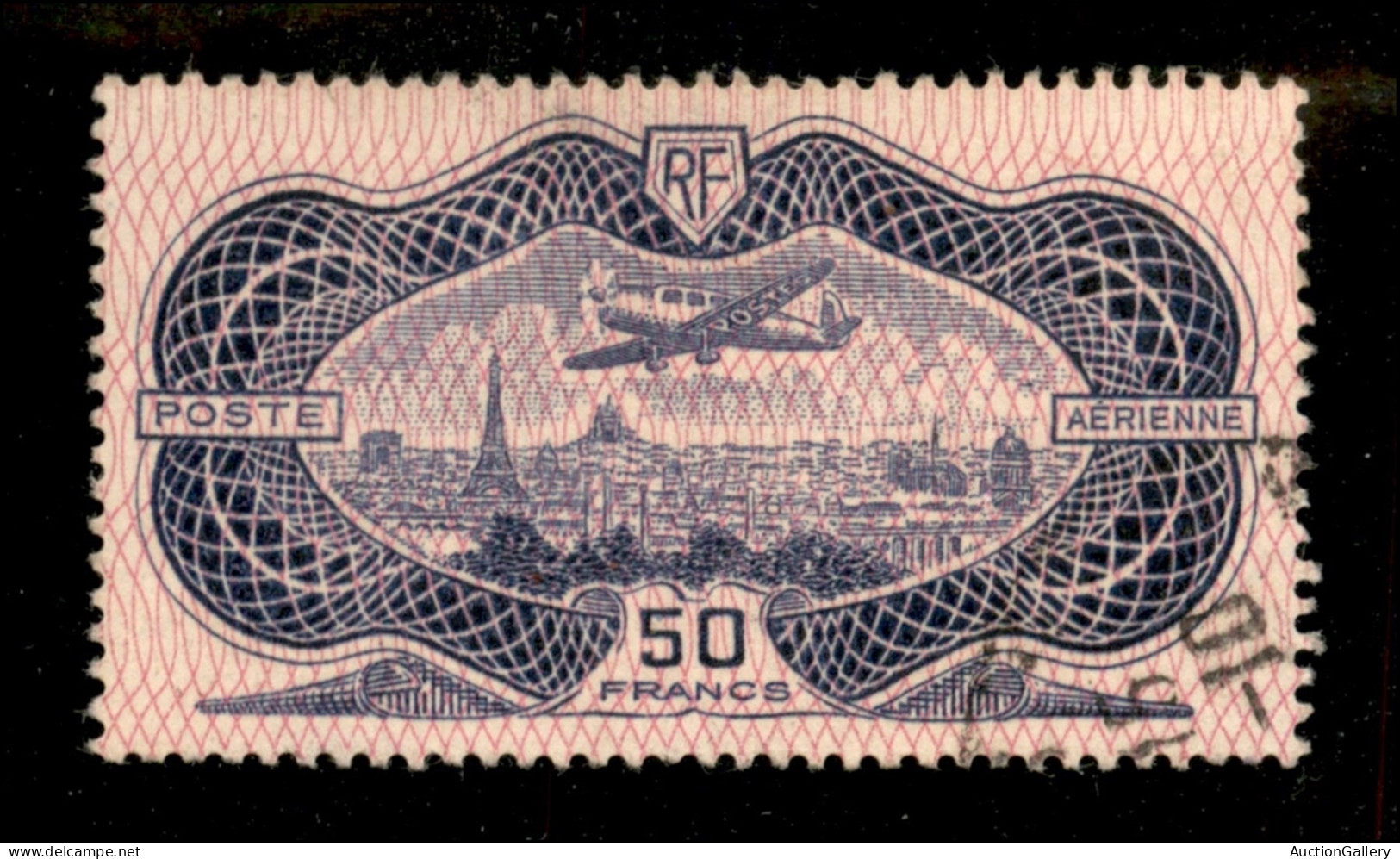 EUROPA - FRANCIA - 1936 - 50 Franchi P. Aerea (321) - Usato - Andere & Zonder Classificatie