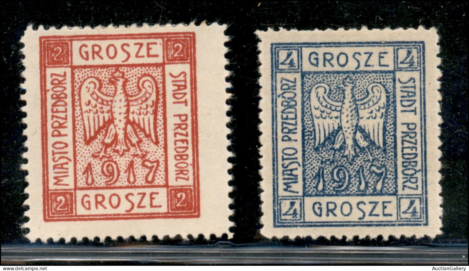 EUROPA - POLONIA - Przedborz - 1917 - Stemma (1/2A) - Serie Completa - Gomma Originale - Sonstige & Ohne Zuordnung