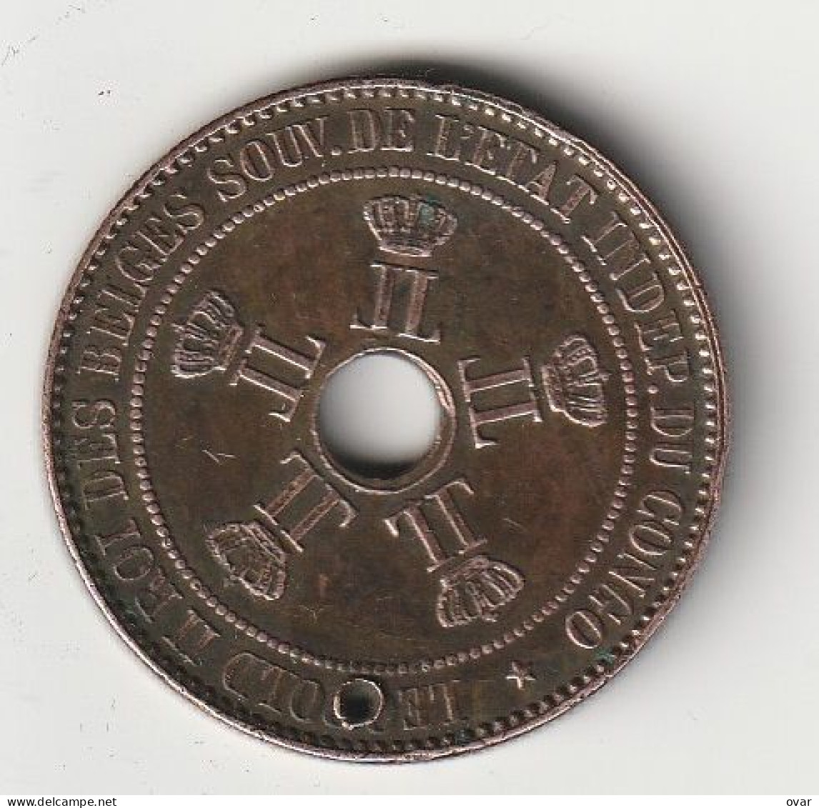 10 CENTIMES 1888 VRIJSTAAT CONGO (leopold II) CONGO/5490/ - 1885-1909: Leopoldo II