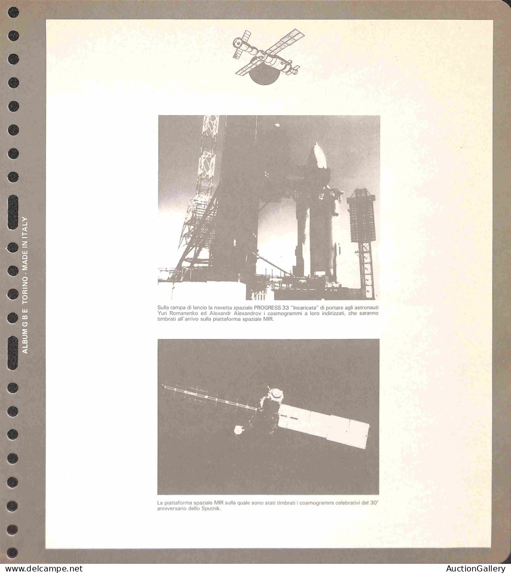 OLTREMARE - RUSSIA - Cosmogramma Inviato A Bordo Della Stazione Spaziale Sovietica Mir Nel 1987 In Occasione Del 30° Ann - Autres & Non Classés