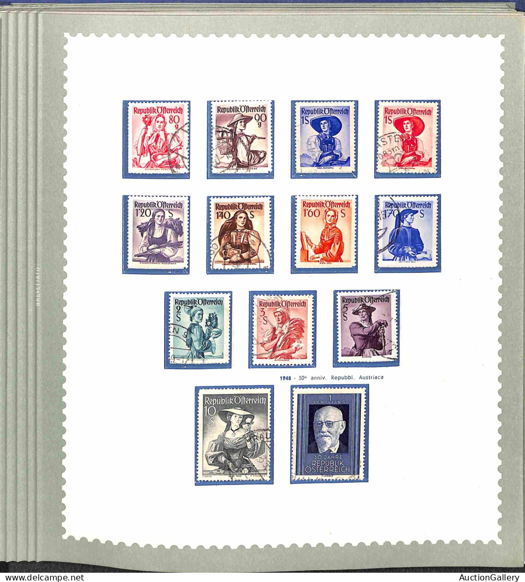 Lotti e Collezioni - Europa e Oltremare - AUSTRIA - 1945/1965 - Inizio di collezione di valori nuovi e usati anche serie